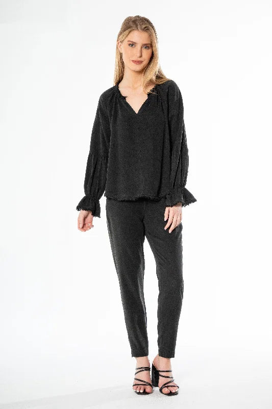 Long Sleeve Peasant Top Practical Women's Multi -  Practical Women's Multi - 
