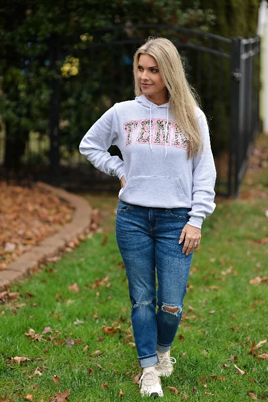 TENN Leopard Hoodie {Pink} Street