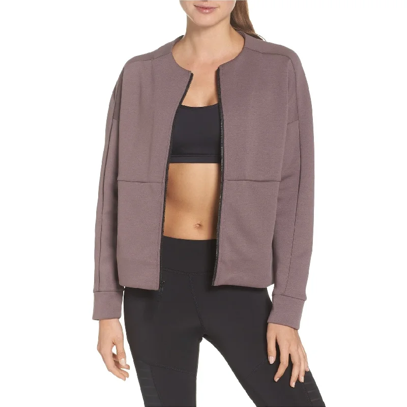 Reebok Womens Training Supply Full Zip Sweatshirt, Grey, Medium Compression Compression Reebok Womens Training Supply Full Zip Sweatshirt, Grey, Medium Compression Compression