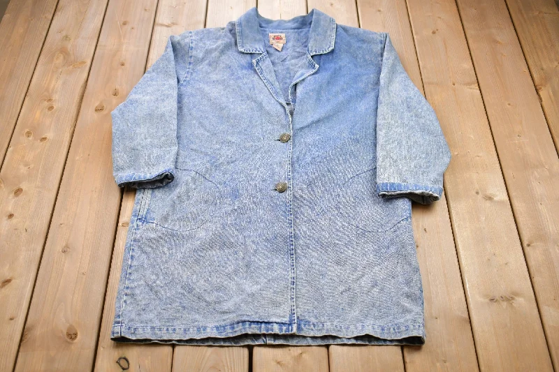Vintage 1980s Big Creek Denim Jean Jacket Trendy Women's 