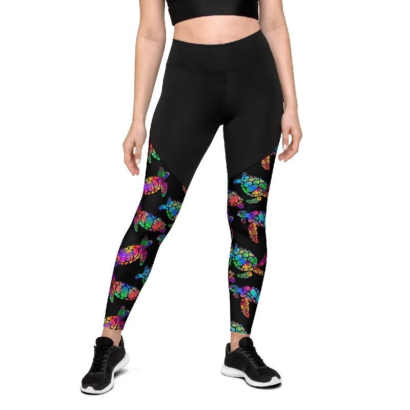 Turtle Compression Leggings Scandinavian