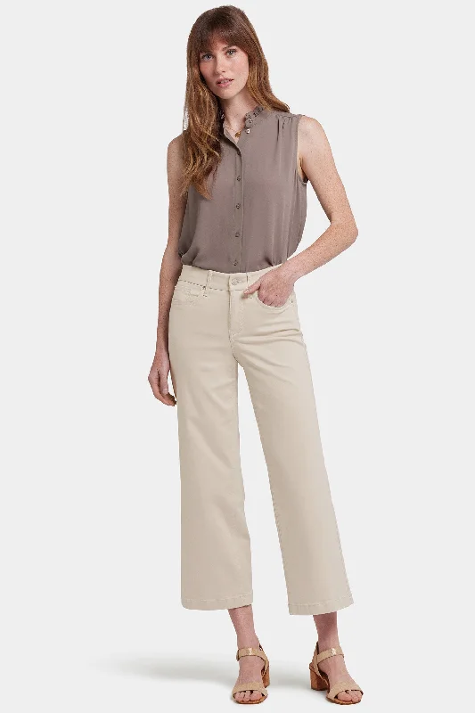 Waist-Match™ Teresa Wide Leg Ankle Jeans - Feather Youthful Women's Anime - inspired