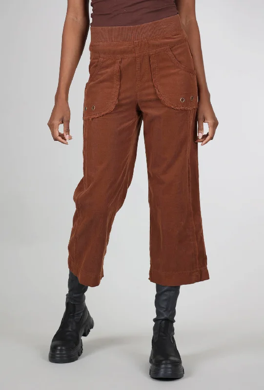 Cord Trumble Crop, Rust Rugged Women's Outdoor 