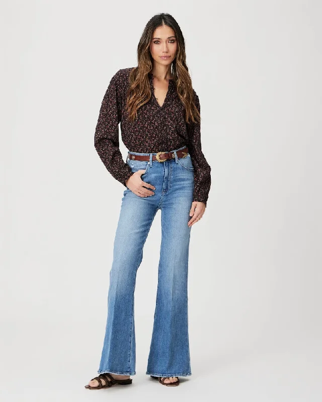 Charlie Flare Jeans - Gabriella Distressed Sustainable Organic