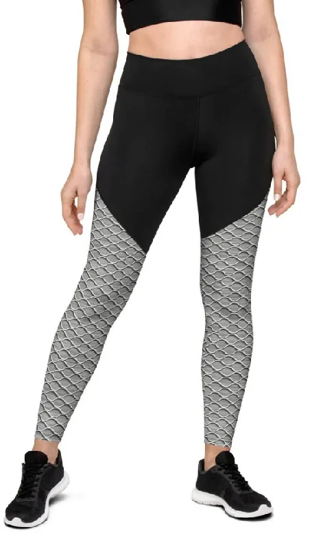 Anti Cellulite Pattern Compression Leggings Sustainable Organic