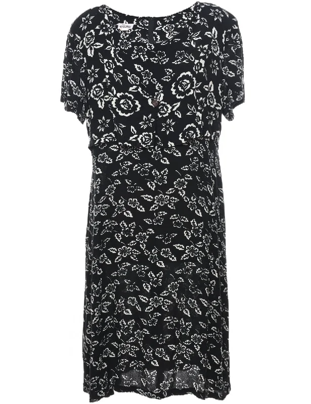 Floral Print Dress - L Modern Women's 