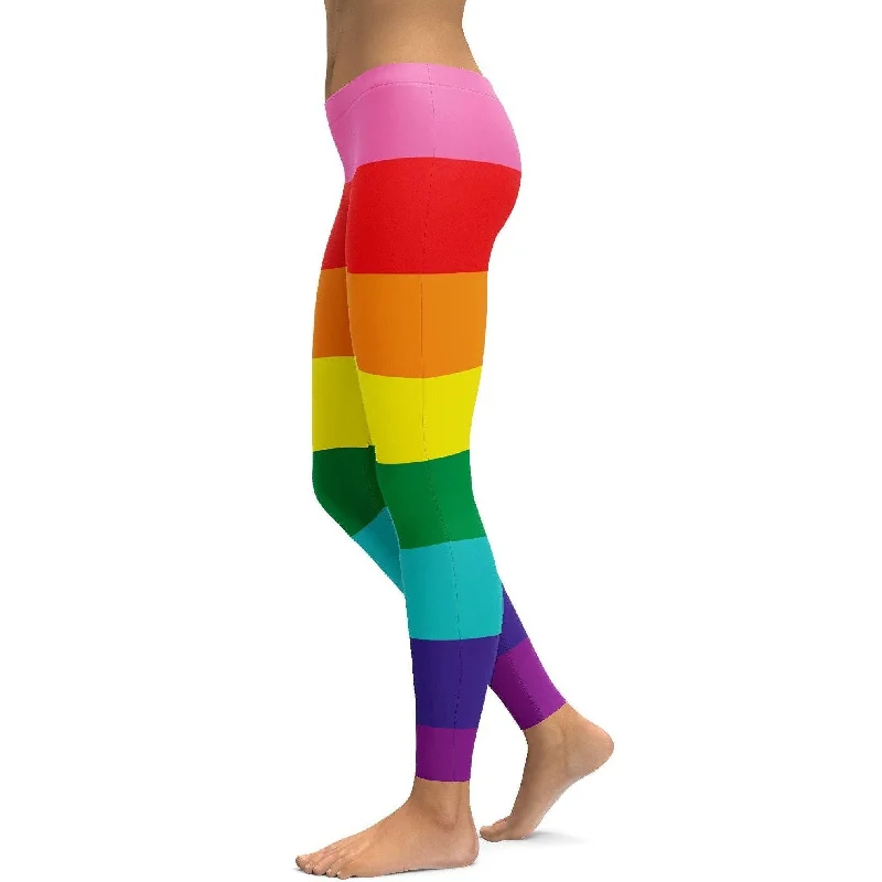 LGBT Rainbow Flag Leggings Rugged Women's Outdoor  Rugged Women's Outdoor 