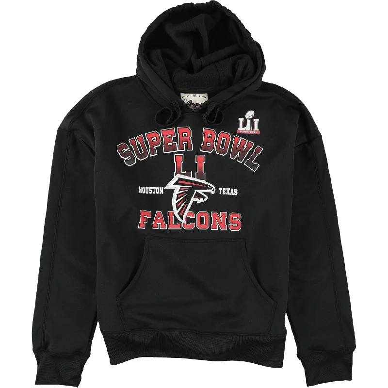 G-III Sports Womens Super Bowl LI Hoodie Sweatshirt, Black, Large Confident Women's Power