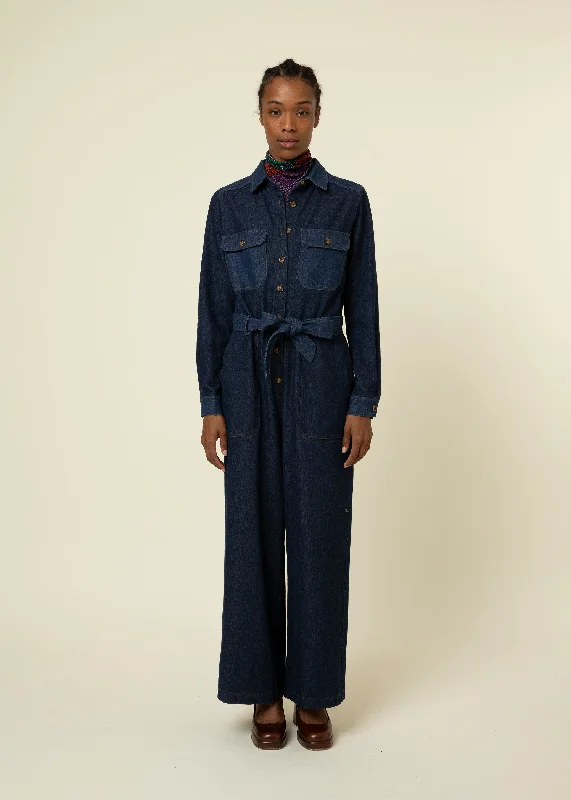 Sandrine Denim Jumpsuit Contemporary 