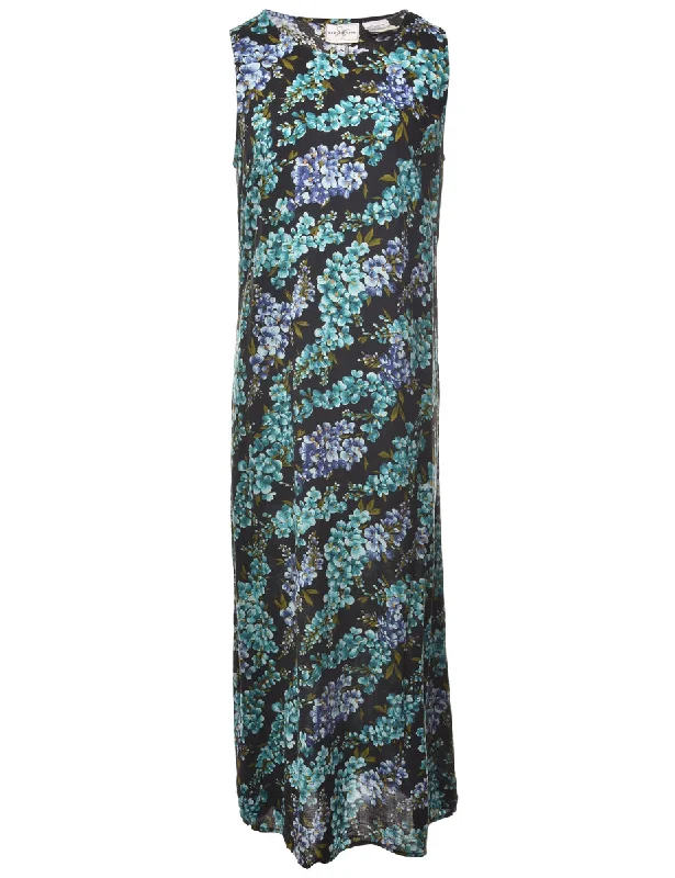 Floral Dress - M Preppy Women's College