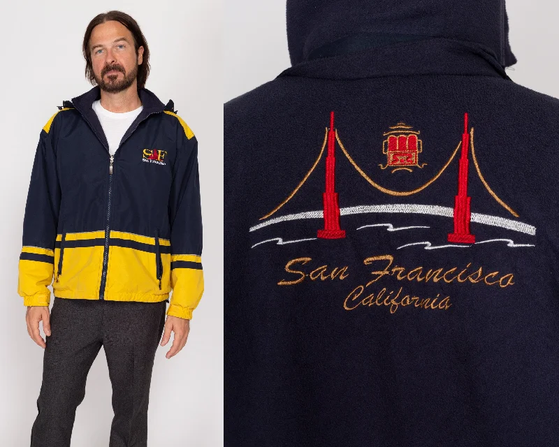 Medium Y2K San Francisco Reversible Jacket Feminine Women's Style 