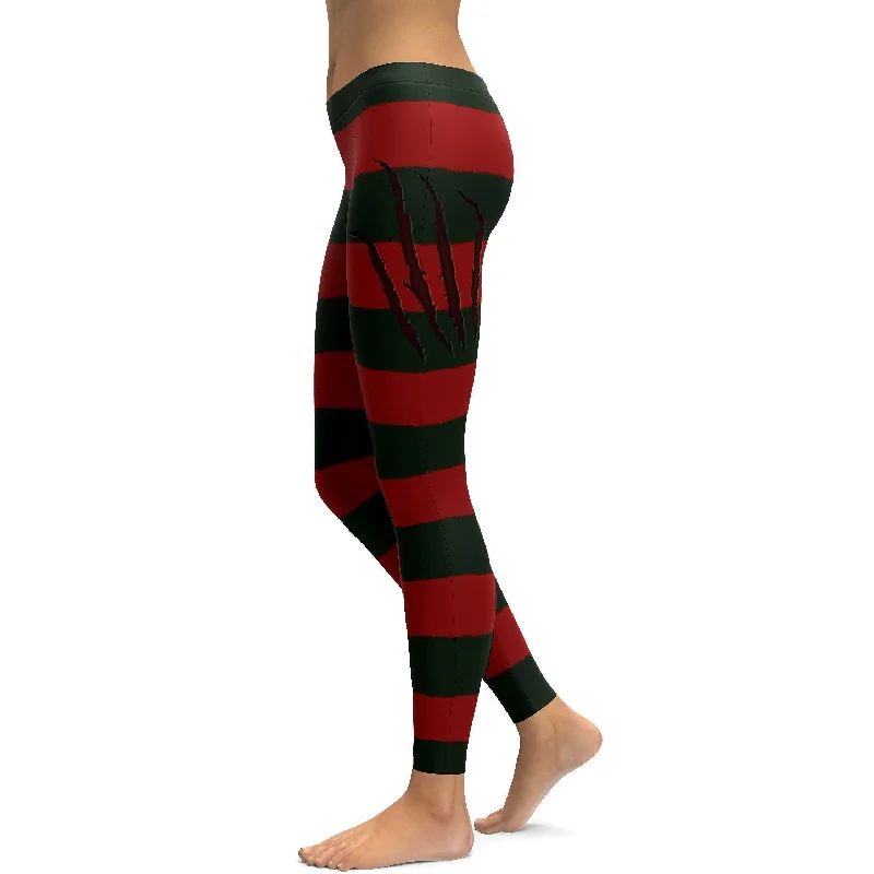 Freddy Krueger Inspired Leggings Practical Women's Multi - 