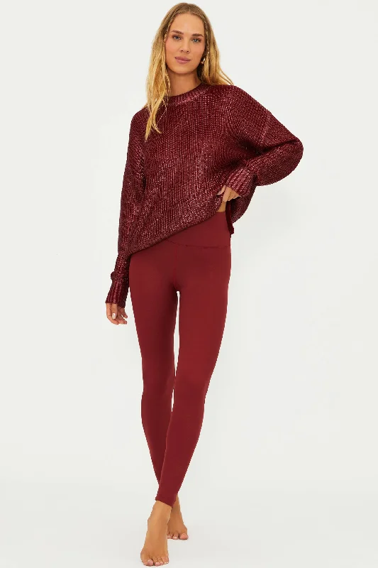 Piper Legging Merlot Shimmer Vintage Women's 1970S 
