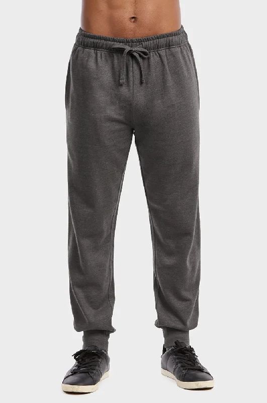 ET TU MEN'S LIGHTWEIGHT FLEECE JOGGER PANTS (SP1120E_CH-GR) Edgy Women's Punk Edgy Women's Punk ET TU MEN'S LIGHTWEIGHT FLEECE JOGGER PANTS (SP1120E_CH-GR) Edgy Women's Punk Edgy Women's Punk