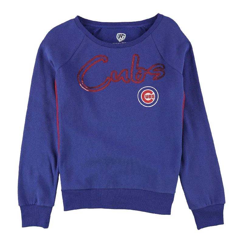 Hands High Womens Chicago Cubs Sweatshirt, Blue, Small Modern Women's Modern Women's Hands High Womens Chicago Cubs Sweatshirt, Blue, Small Modern Women's Modern Women's