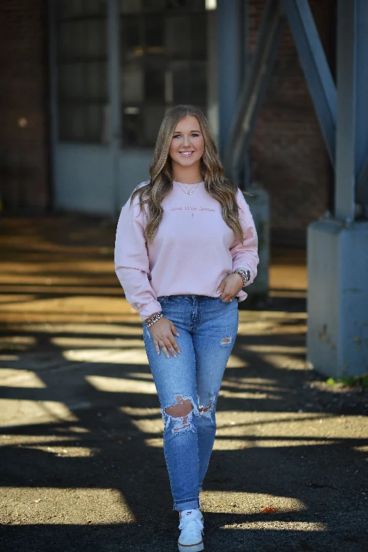 Love Like Jesus {Crewneck Fleece} Feminine Women's Style 