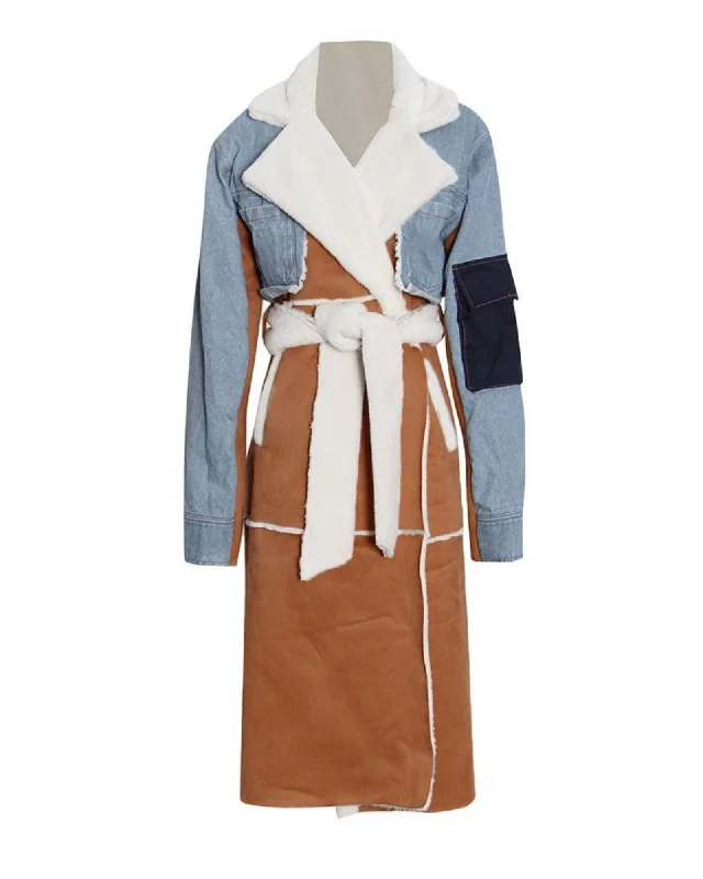 Patchwork Colorblock Jacket Elegant Women's  Elegant Women's 
