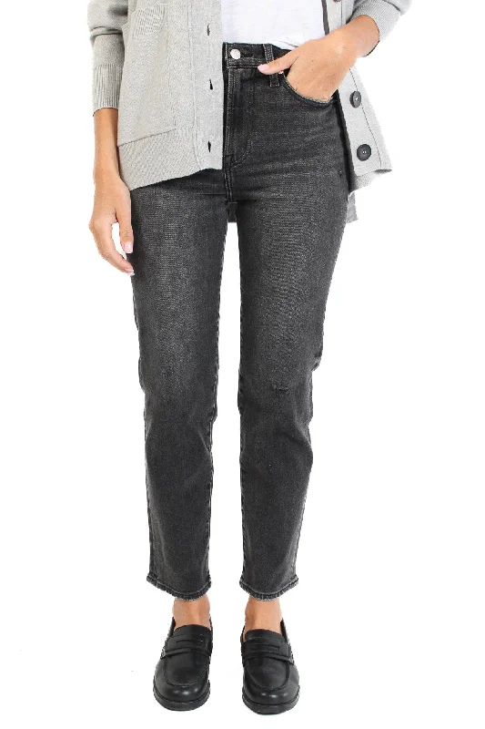 Charlie Flat Iron High Rise Classic Straight Leg Jean Classic Women's Tweed