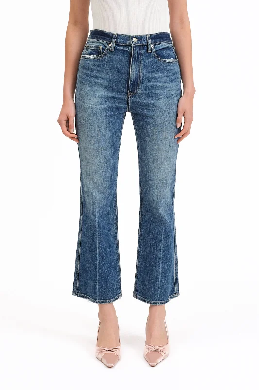 Soho High Rise Ankle Flare Jean - Rush Hour Adventure