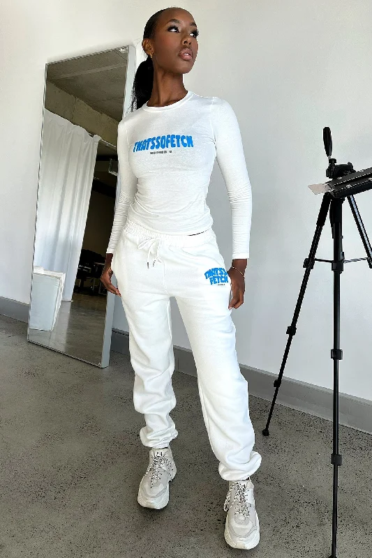 Series 5 Sweatpants - White Bold Women's Animal Print