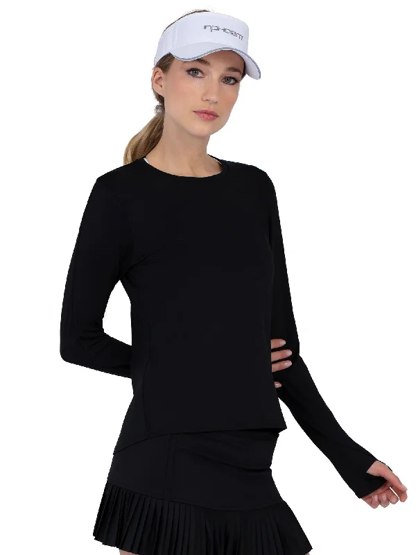 Classic Long Sleeve Crew Neck - Black Cashmere Cashmere