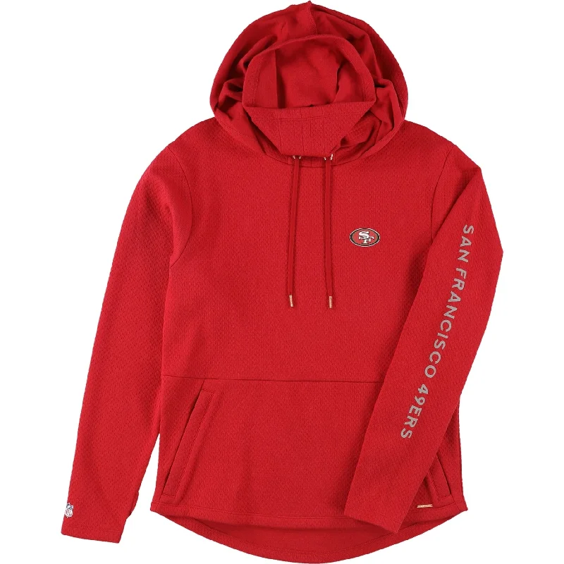 G-III Sports Womens San Francisco 49ers Hoodie Sweatshirt, Red, Small Earthy Women's 