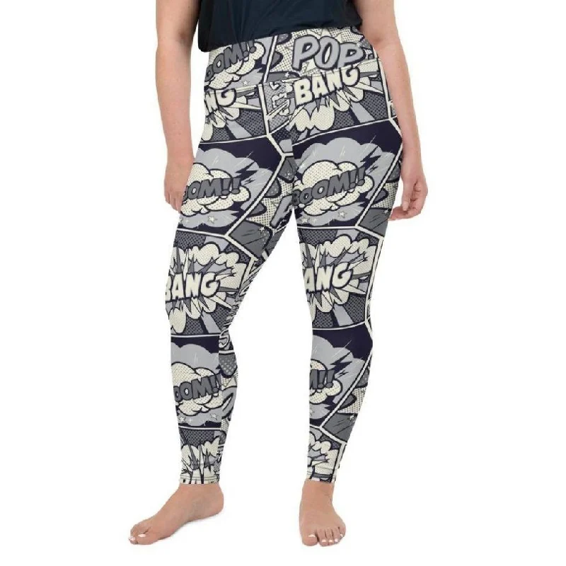 Cool Comic Plus Size Leggings Scandinavian