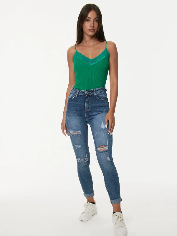 Jean skinny taille haute Tough Women's Military - inspired Tough Women's Military - inspired