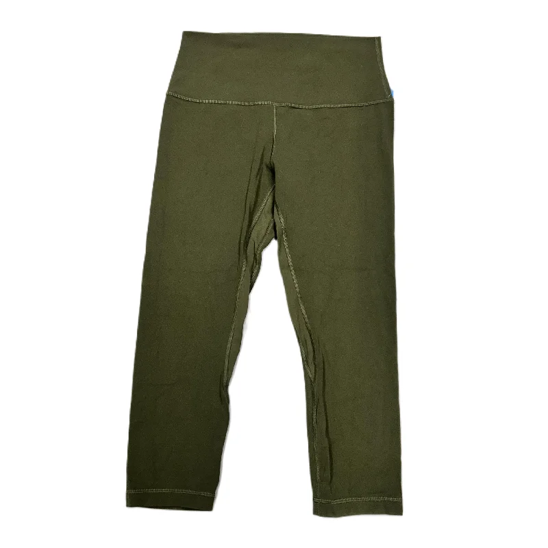 Athletic Leggings Capris By Lululemon In Green, Size: M Luxurious Women's High -  end