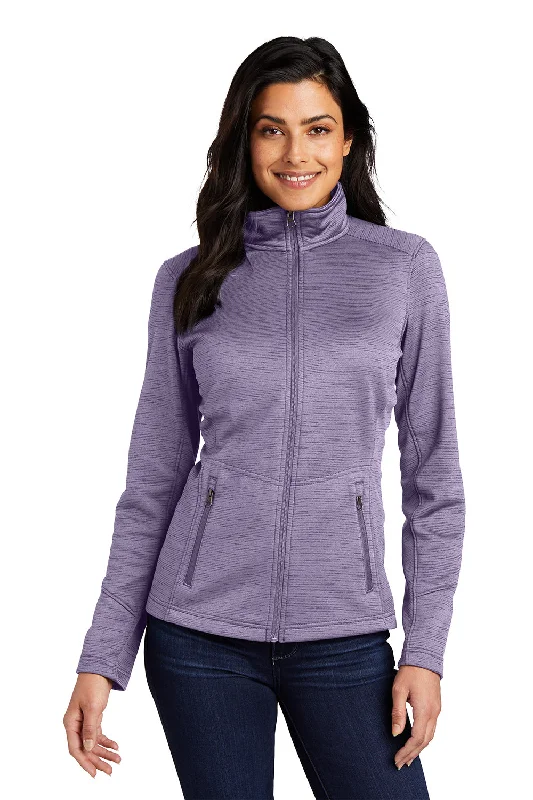 Port Authority Womens Full Zip Fleece Jacket - Purple Adventure