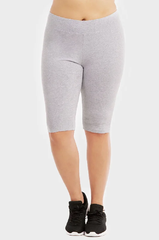 SOFRA COTTON LEGGING SHORTS 21 INCH OUTSEAM PLUS SIZE (WP4021X_H.GRY) Elegant Women's Elegant Women's SOFRA COTTON LEGGING SHORTS 21 INCH OUTSEAM PLUS SIZE (WP4021X_H.GRY) Elegant Women's Elegant Women's