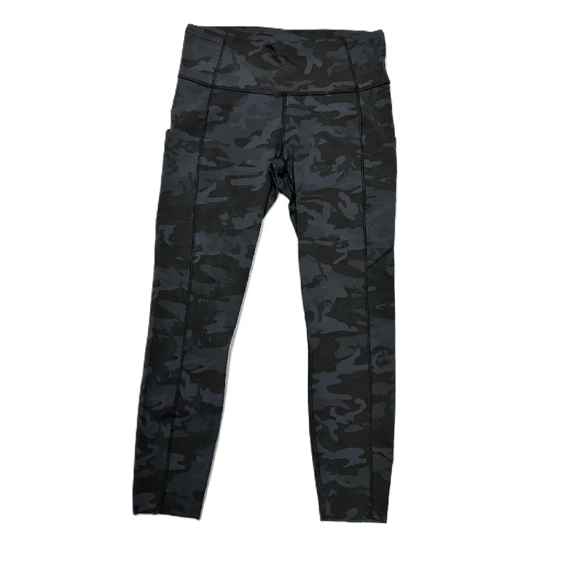 Athletic Leggings By Lululemon In Camouflage Print, Size: M Disco