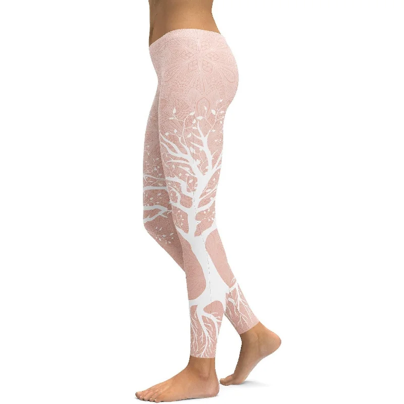 Nude Tree of Life Leggings Sophisticated Women's Tailored