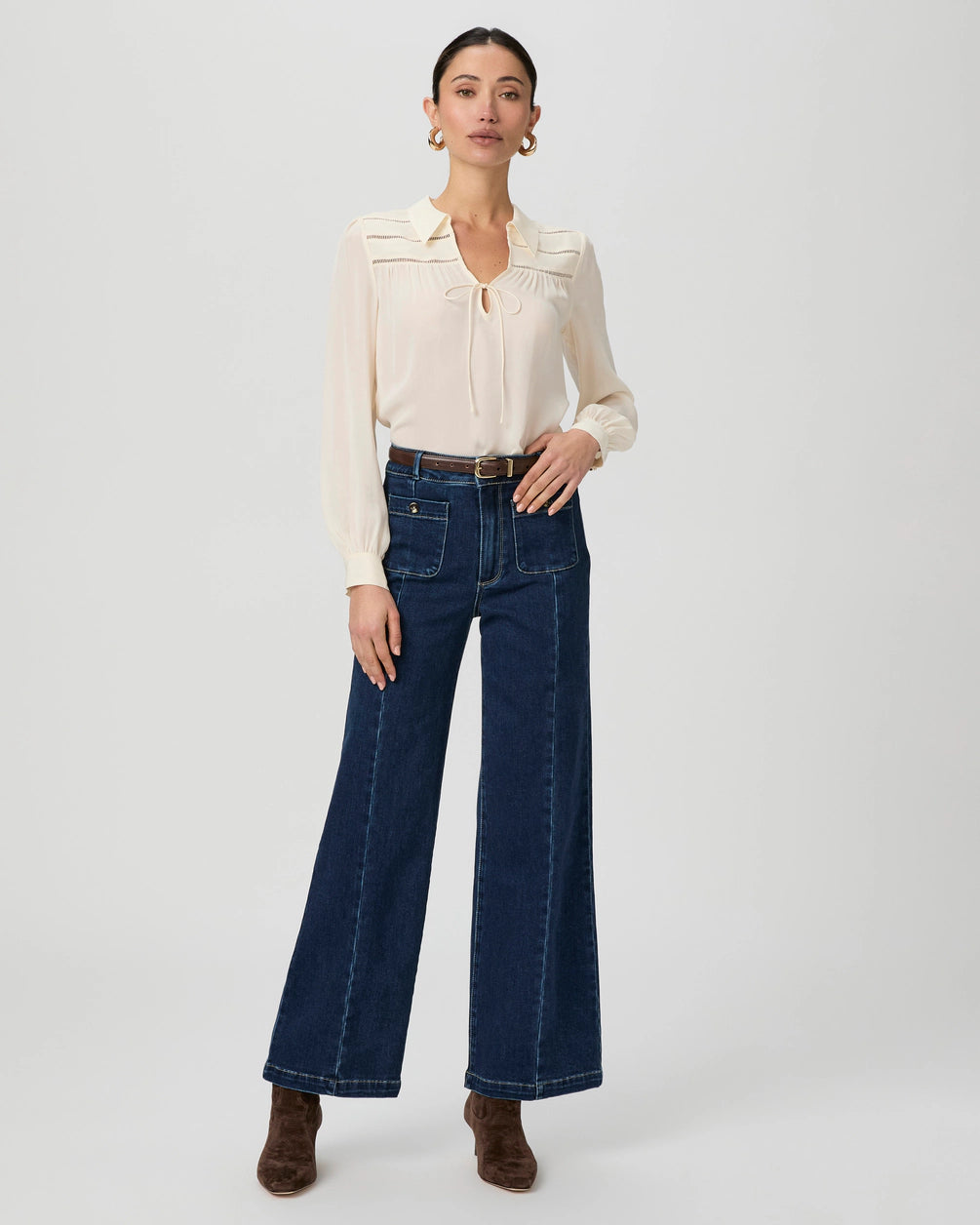Anessa 31″ w/ Front Seams – Rhea Polished Women's Silk