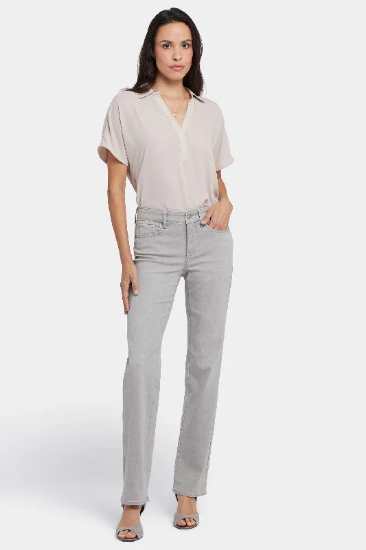 Marilyn Straight Jeans In Long Inseam - Grenada Mist Cozy Women's Winter