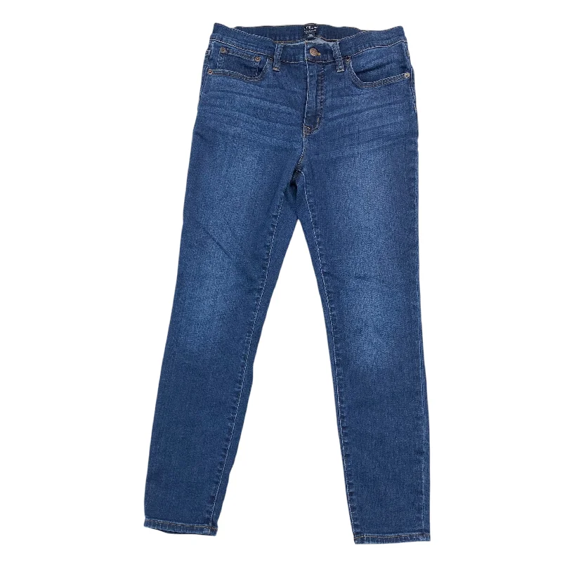 Jeans Skinny By J. Crew In Blue Denim, Size: 8 Minimalist Women's Casual