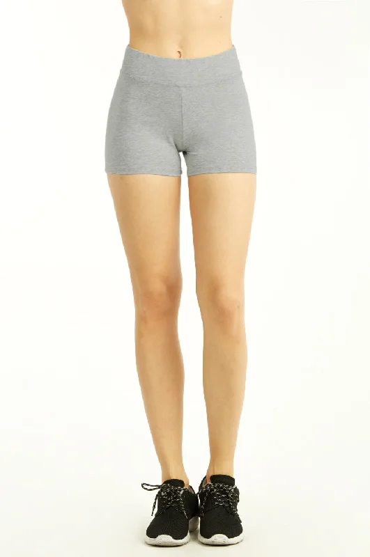 SOFRA LADIES COTTON 12 INCH OUTSEAM SHORTS W/ HIGH WAISTBAND (WP4012) Cashmere