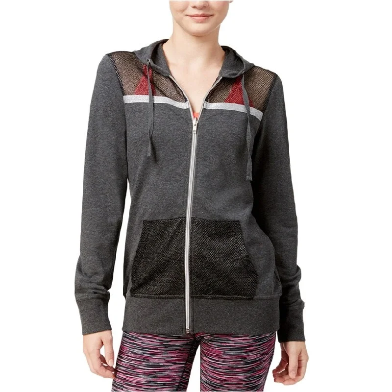 Material Girl Womens Mesh Hoodie Sweatshirt, Grey, X-Small Cool Women's Skate Cool Women's Skate Material Girl Womens Mesh Hoodie Sweatshirt, Grey, X-Small Cool Women's Skate Cool Women's Skate
