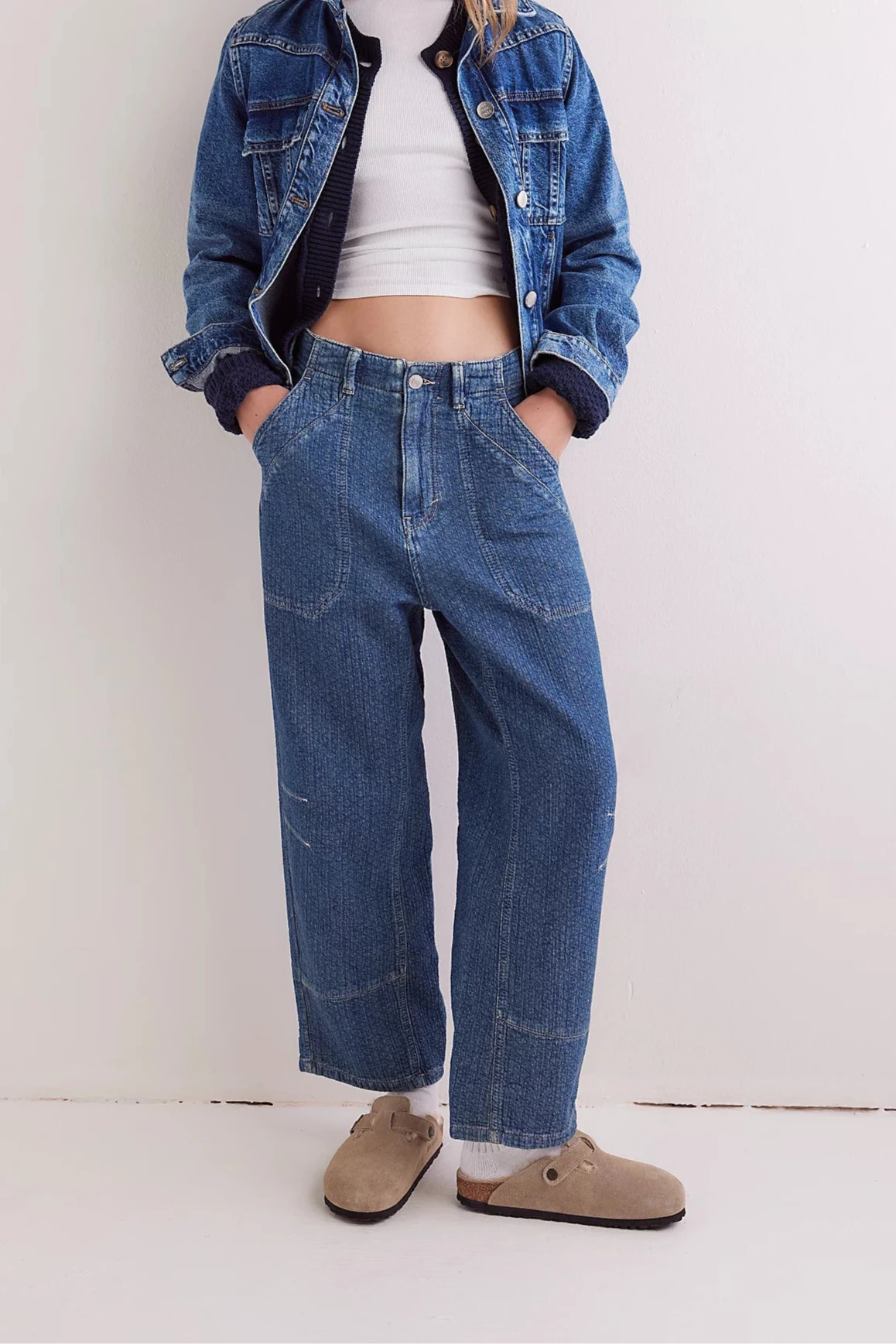 Free People Midnight Voyage Harem Jeans Sophisticated Women's 