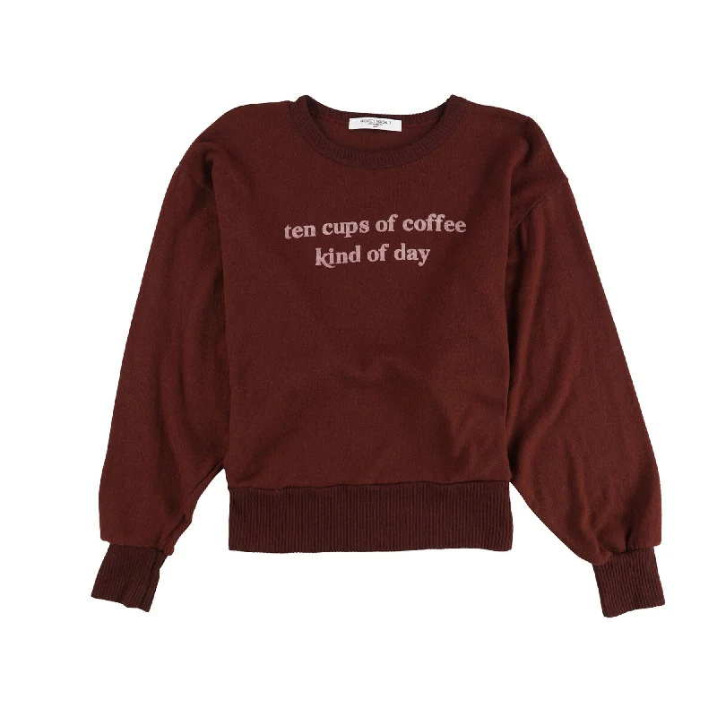 Project Social T Womens Ten Cups Sweatshirt, Red, Small Streetwear Style for 
