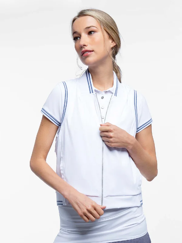 Aubrey Lifestyle Vest - White/Granite Classic Women's Tweed Classic Women's Tweed