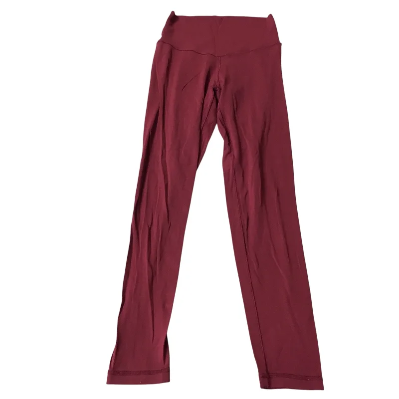 Athletic Leggings By Aerie In Burgundy, Size: S Refined Women's Hand - crafted
