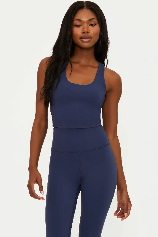 Yara Top Ultramarine Matte Cool Women's Distressed