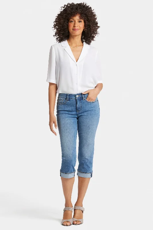 Marilyn Straight Crop Jeans In Petite - Water Canyon Rugged Women's Outdoor 