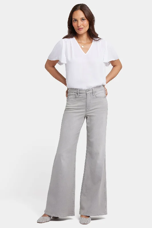 Mia Palazzo Jeans - Grenada Mist Gym