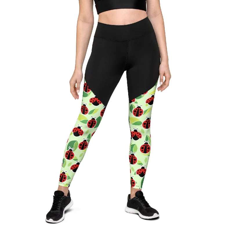 Ladybugs Compression Leggings Women