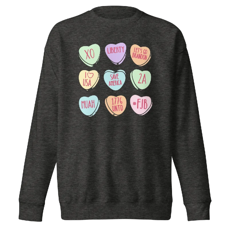Candy Hearts Sweatshirt British Gentlewoman Style