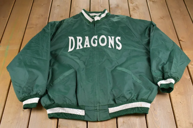 Vintage 1990s Dragons DeLong Windbreaker Jacket Practical Women's Multi - 