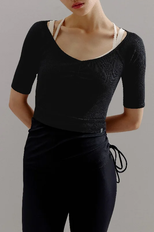 Ballet V-Neck Wool Tee Refined Women's  Refined Women's 