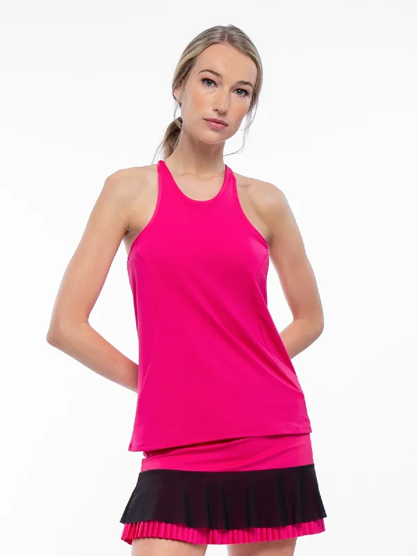 Nora Halter Neck Active & Tennis Tank - Fuchsia Athletic Women's High - Athletic Women's High - Nora Halter Neck Active & Tennis Tank - Fuchsia Athletic Women's High - Athletic Women's High -